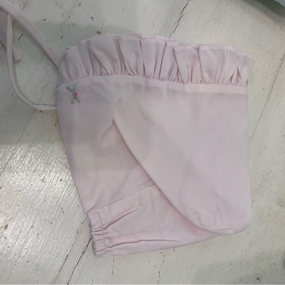 Pink Ruffled Bonnet - Picture 3 of 3